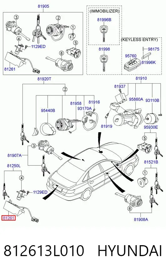  812613L010 Hyundai/Kia
