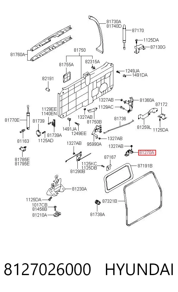  8127026000 Hyundai/Kia