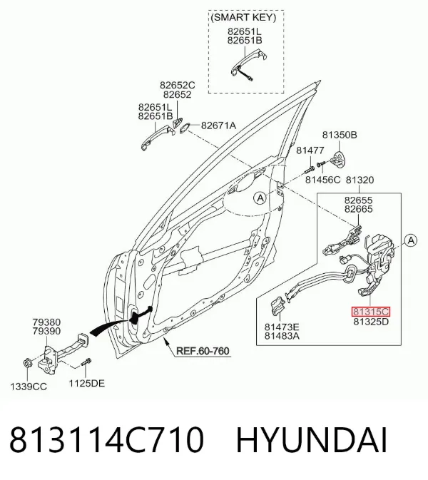  813114C710 Hyundai/Kia