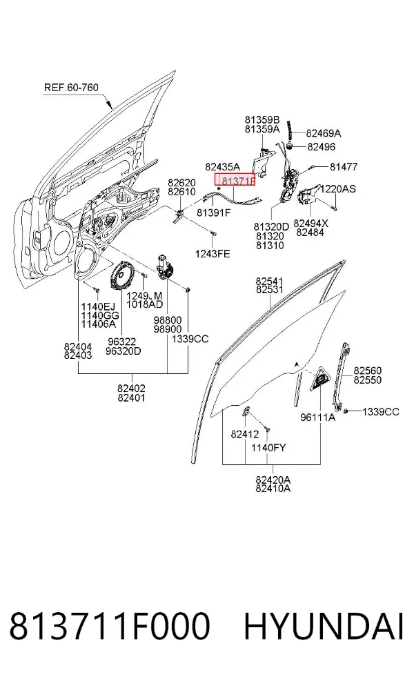  813711F000 Hyundai/Kia