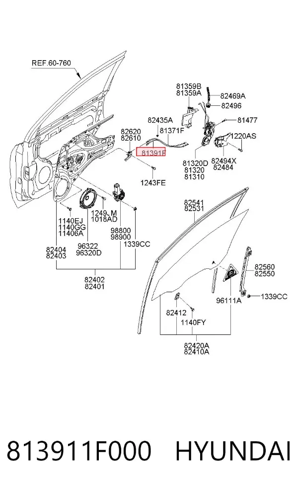  813911F000 Hyundai/Kia