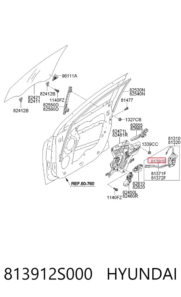  813912S000 Hyundai/Kia