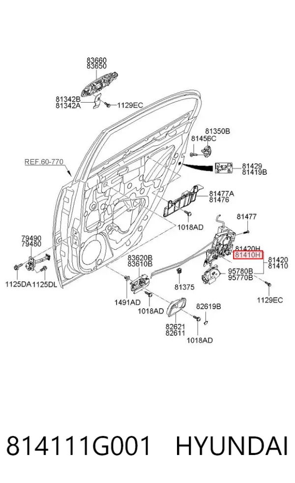  814111G001 Hyundai/Kia