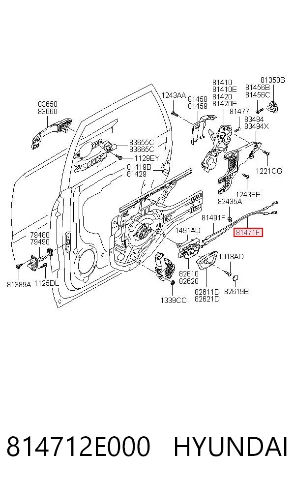  814712E000 Hyundai/Kia