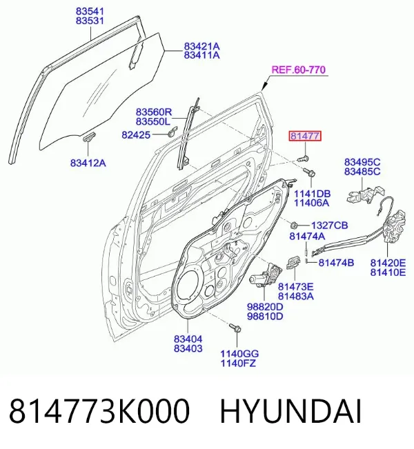  814773K000 Hyundai/Kia