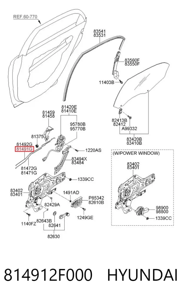  814912F000 Hyundai/Kia