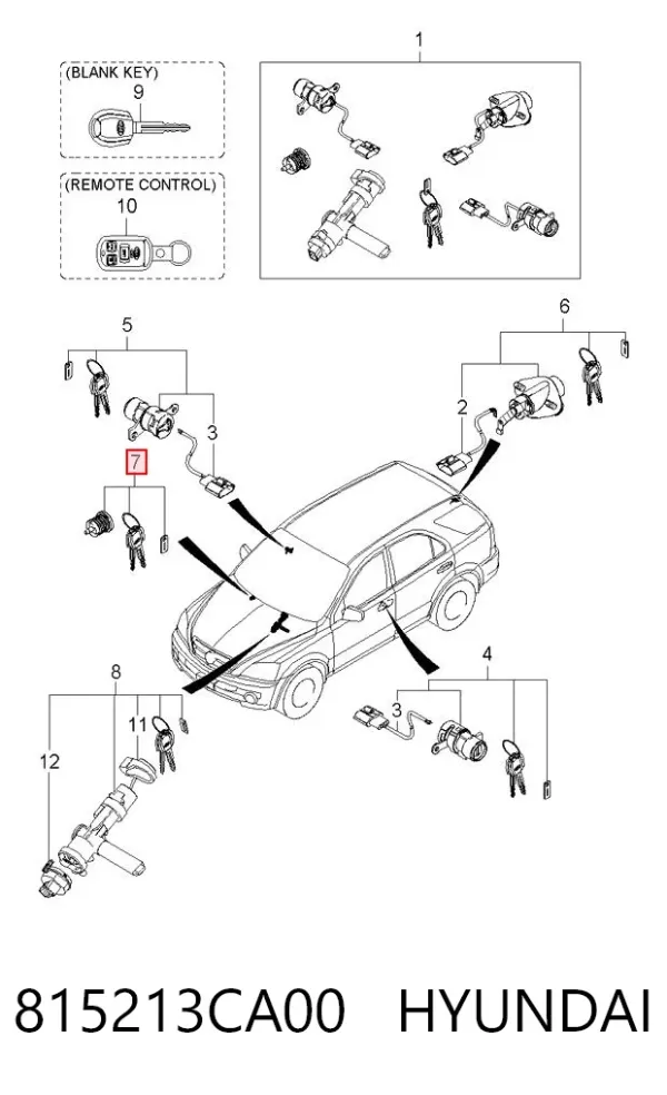  815213CA00 Hyundai/Kia
