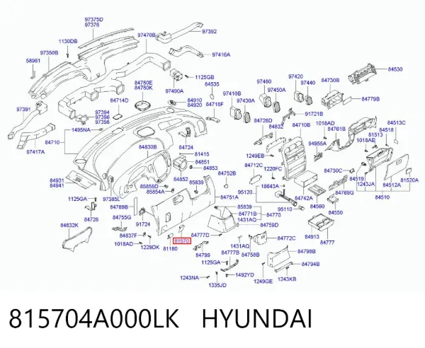  815704A000LK Hyundai/Kia