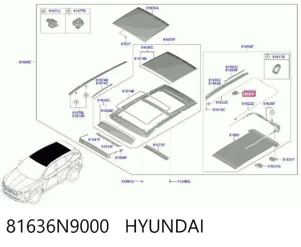  81636N9000 Hyundai/Kia