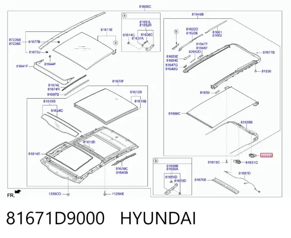  81671D9000 Hyundai/Kia