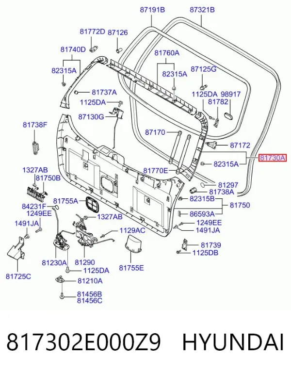  817302E000Z9 Hyundai/Kia