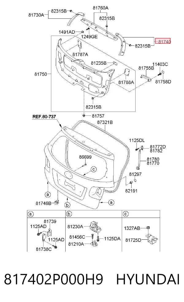  817402P000H9 Hyundai/Kia