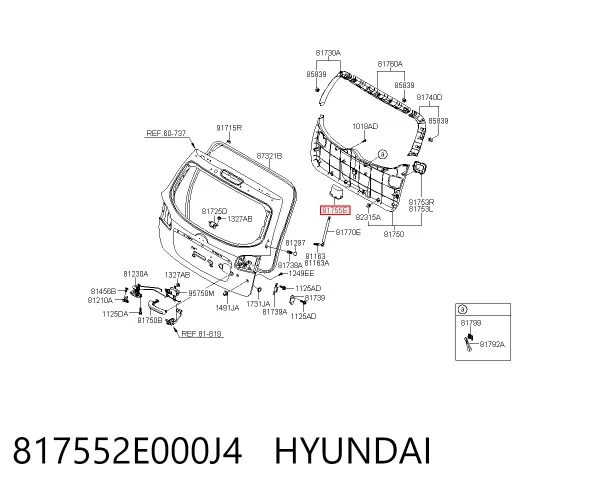  817552E000J4 Hyundai/Kia