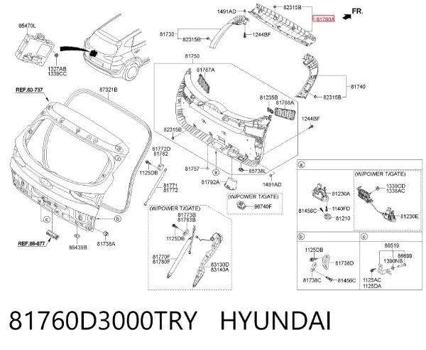  81760D3000TRY Hyundai/Kia