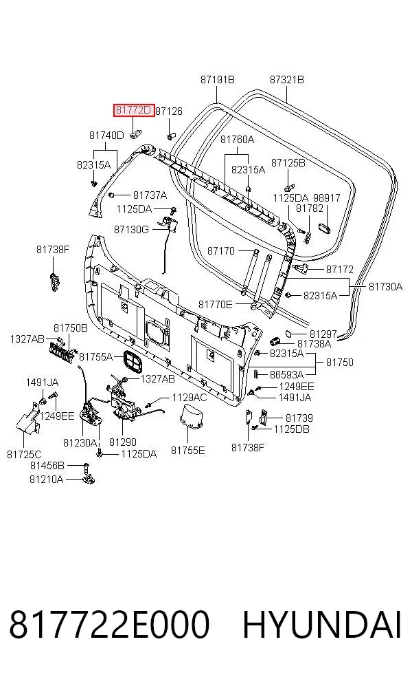  817722E000 Hyundai/Kia