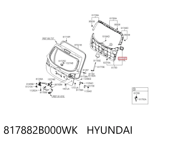  817882B000WK Hyundai/Kia