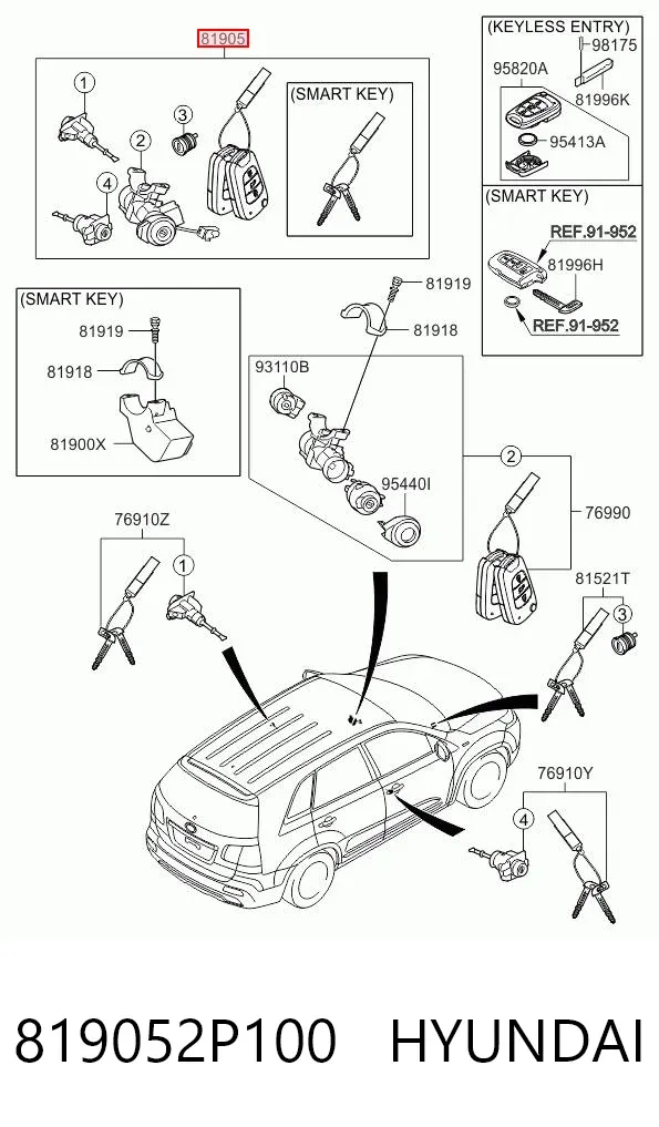 819052P100 Hyundai/Kia