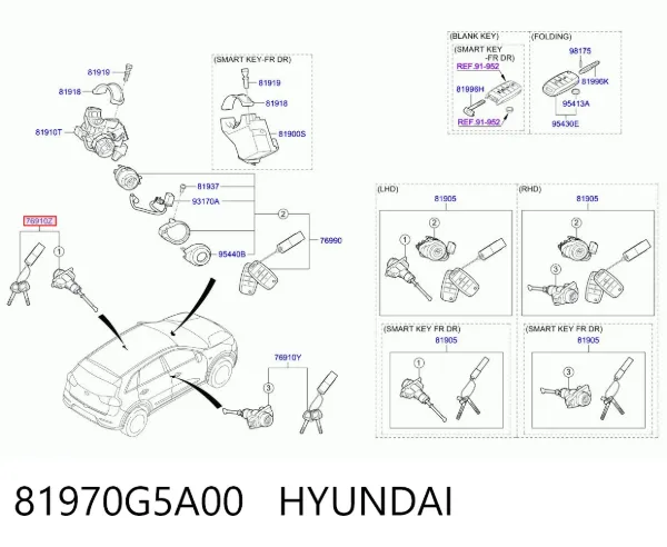  81970G5A00 Hyundai/Kia