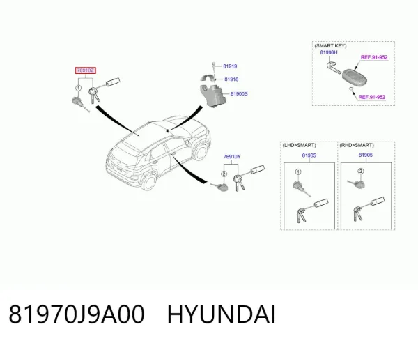  81970J9A00 Hyundai/Kia