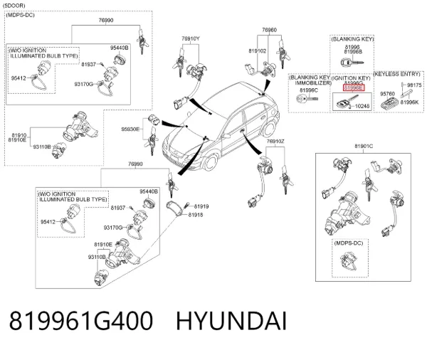  819961G400 Hyundai/Kia
