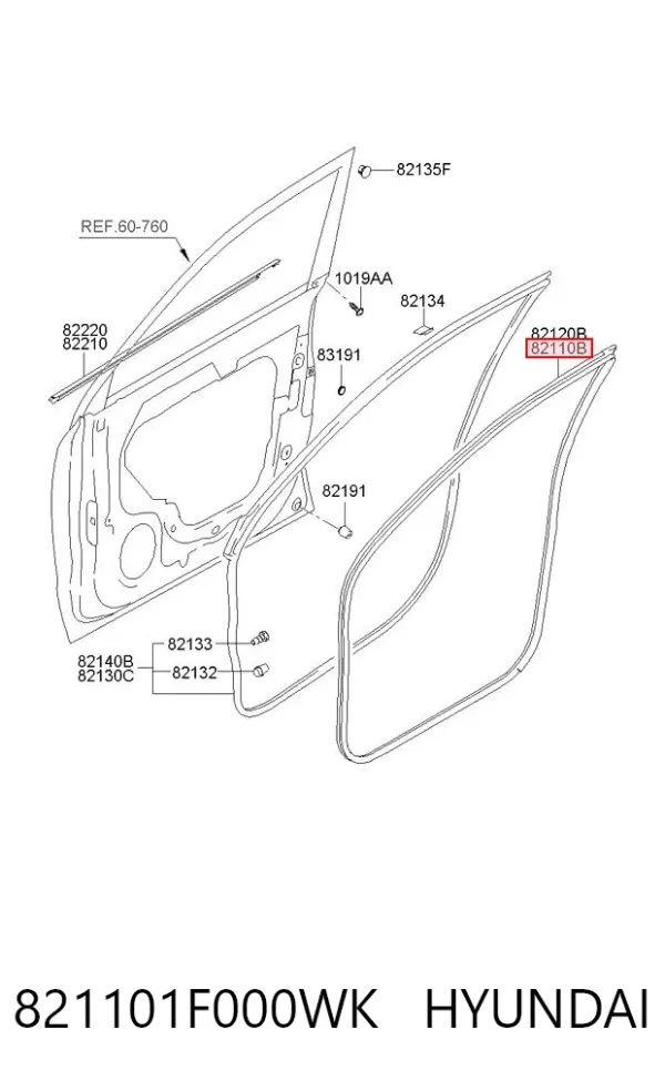  821101F000WK Hyundai/Kia