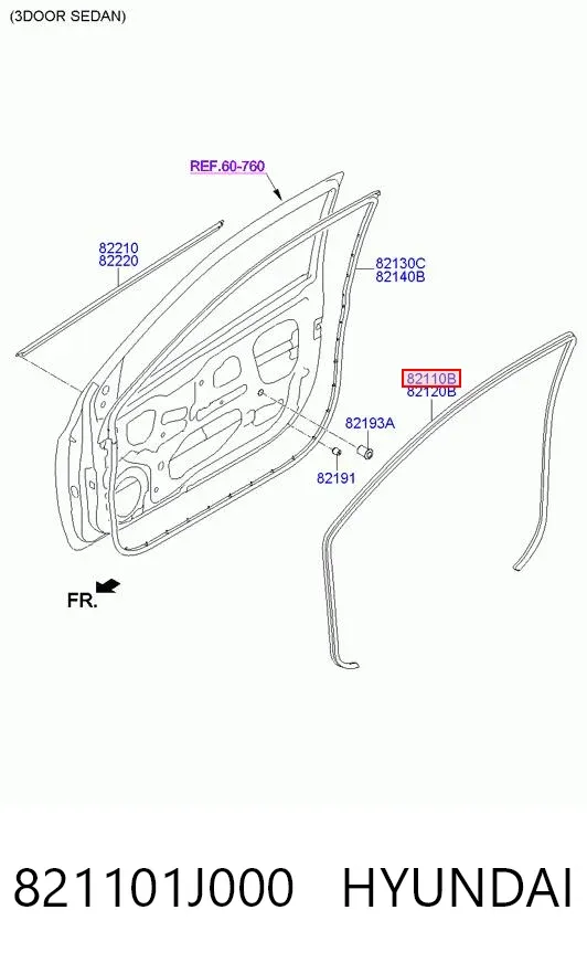  821101J000 Hyundai/Kia