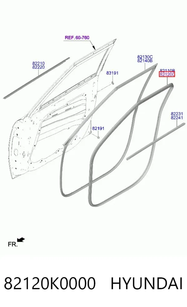  82120K0000 Hyundai/Kia