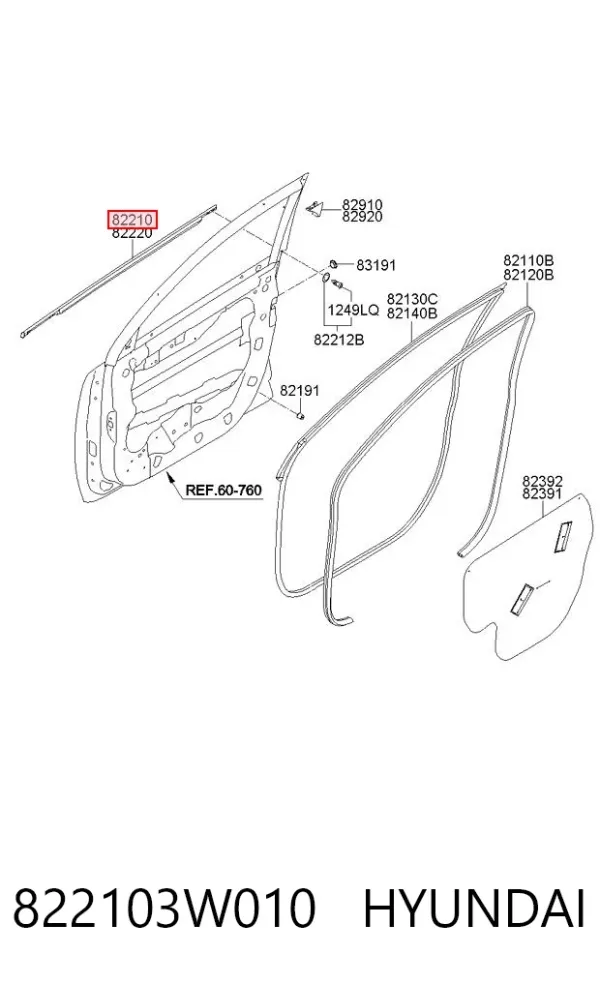  822103W010 Hyundai/Kia