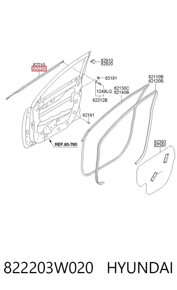 822203W020 Hyundai/Kia