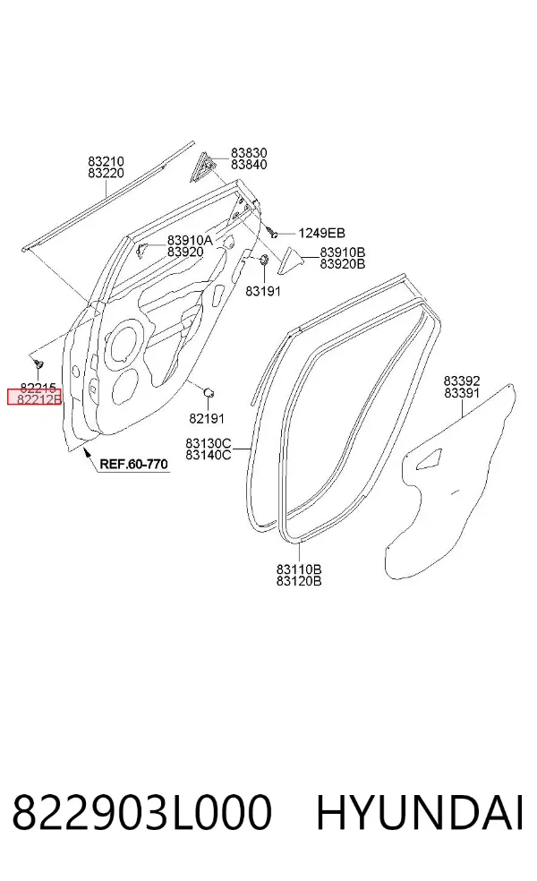  822903L000 Hyundai/Kia