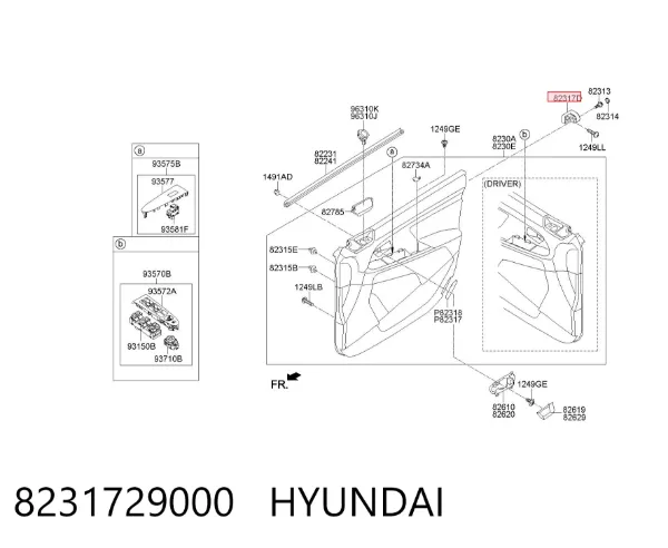  8231729000 Hyundai/Kia