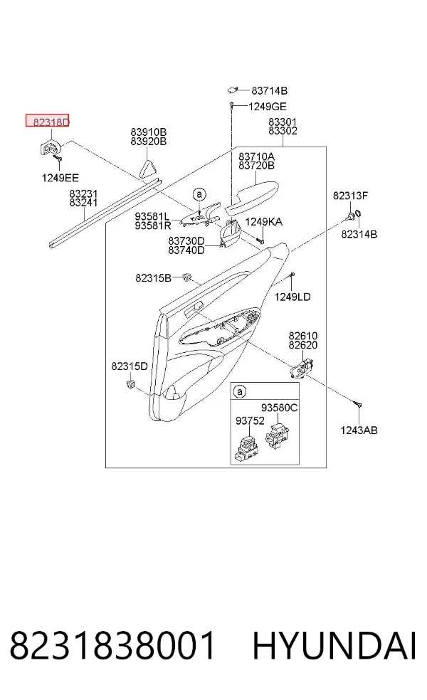  8231838001 Hyundai/Kia