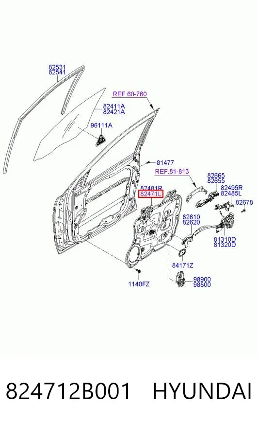  824712B001 Hyundai/Kia