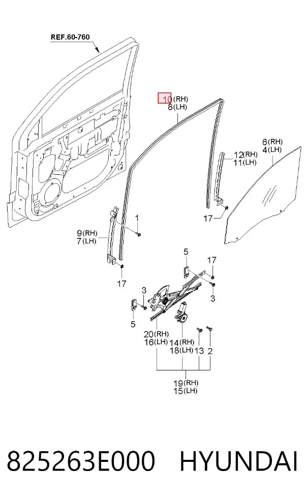  825263E000 Hyundai/Kia