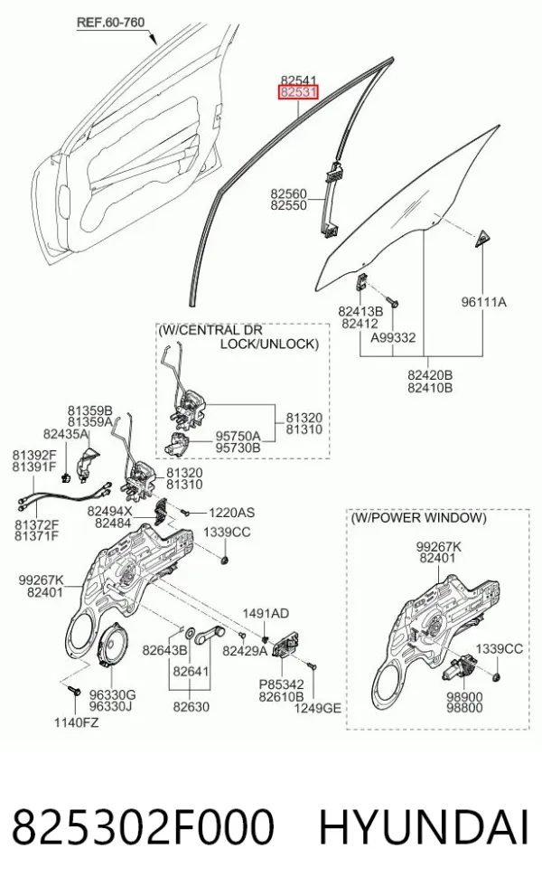  825302F000 Hyundai/Kia