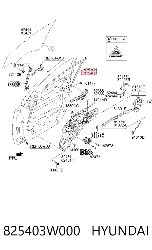  825403W000 Hyundai/Kia