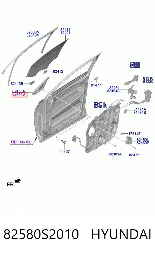  82580S2010 Hyundai/Kia