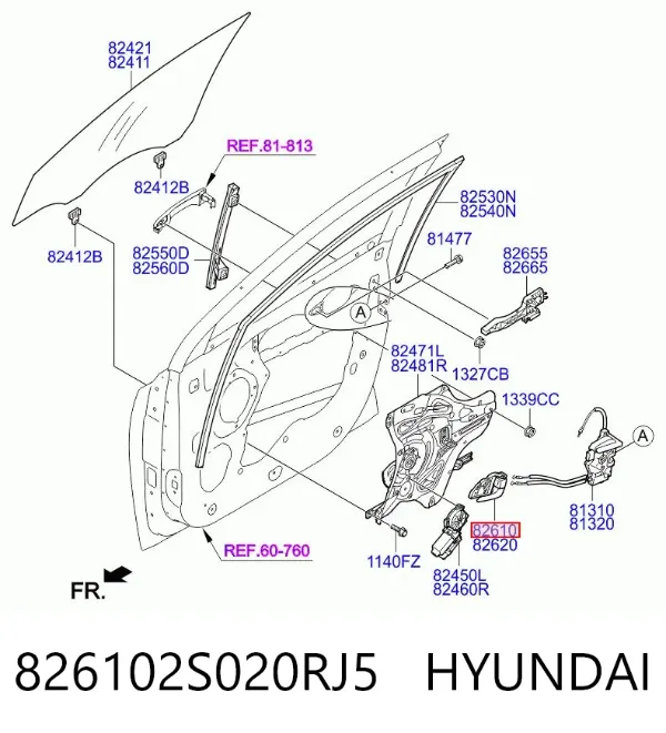  826102S020RJ5 Hyundai/Kia