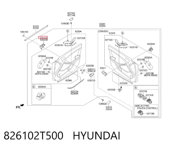  826102T500 Hyundai/Kia