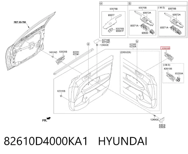  82610D4000KA1 Hyundai/Kia