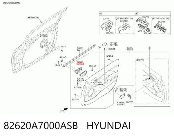  82620A7000ASB Hyundai/Kia