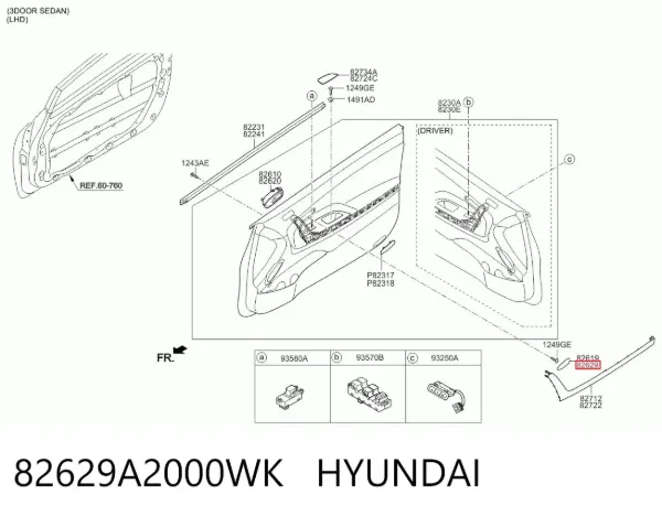  82629A2000WK Hyundai/Kia
