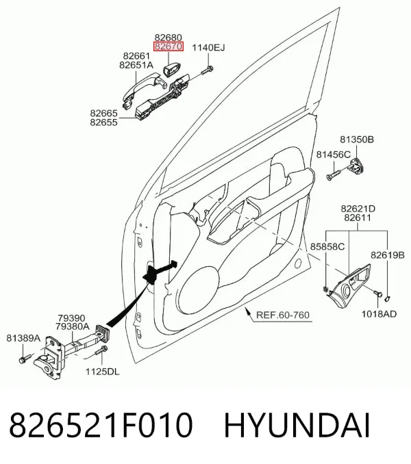  826521F010 Hyundai/Kia
