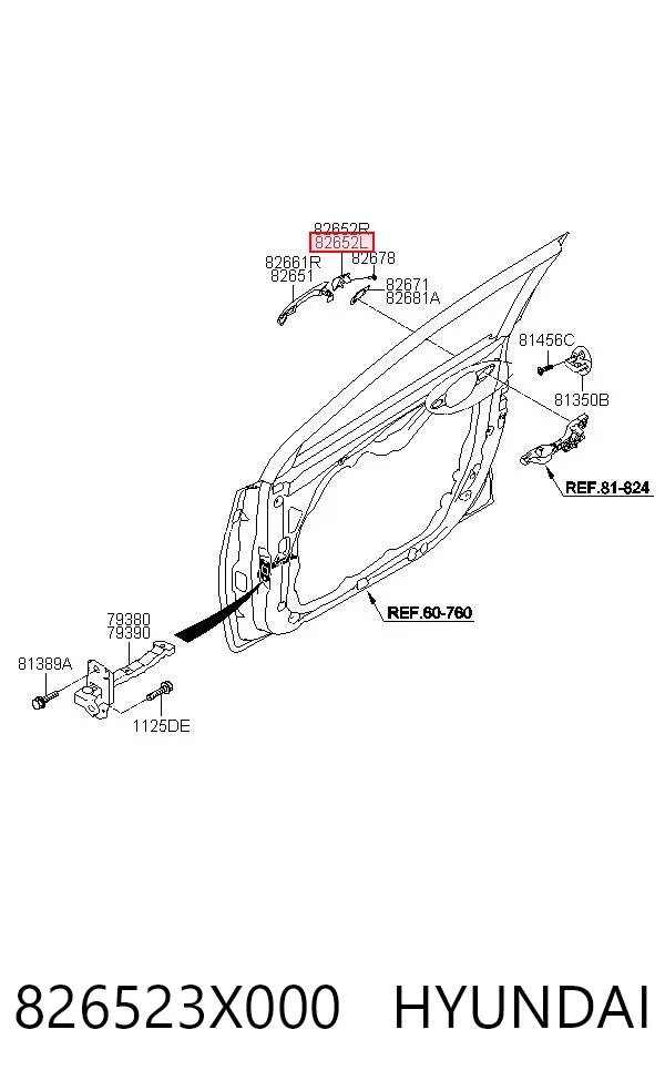  826523X000 Hyundai/Kia