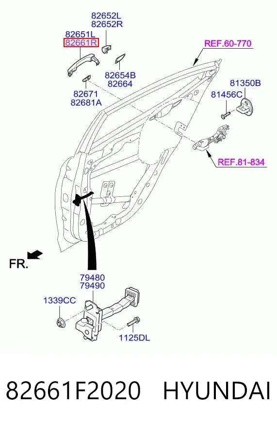  82661F2020 Hyundai/Kia