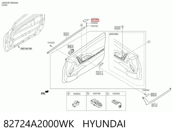  82724A2000WK Hyundai/Kia