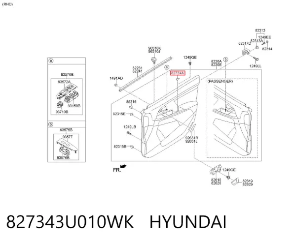  827343U010WK Hyundai/Kia