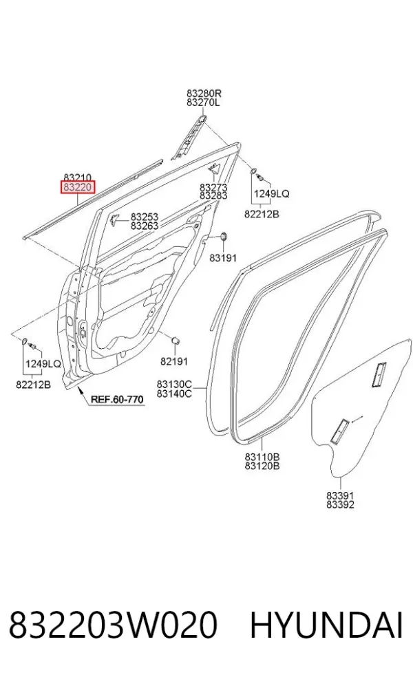  832203W020 Hyundai/Kia