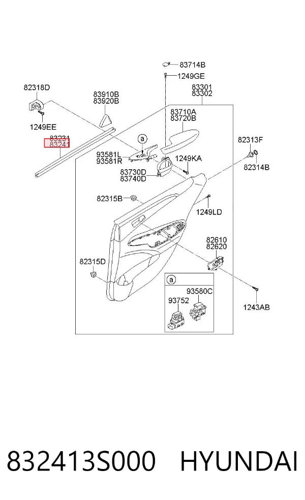  832413S000 Hyundai/Kia