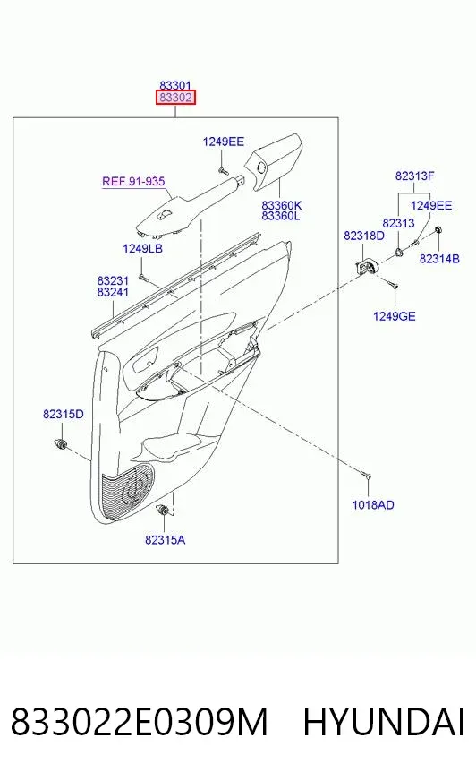  833022E0309M Hyundai/Kia